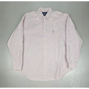 Vintage Polo Ralph Lauren Button Down Shirt Mens XL Blake Checkered Red Blue L/S